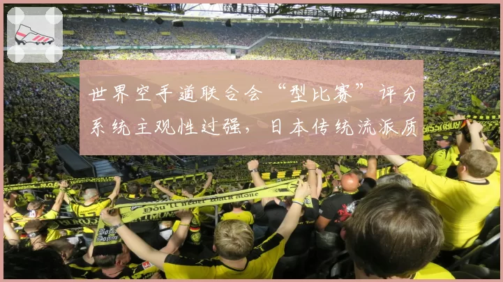 世界空手道联合会“型比赛”评分系统主观性过强，日本传统流派质疑裁判专业性